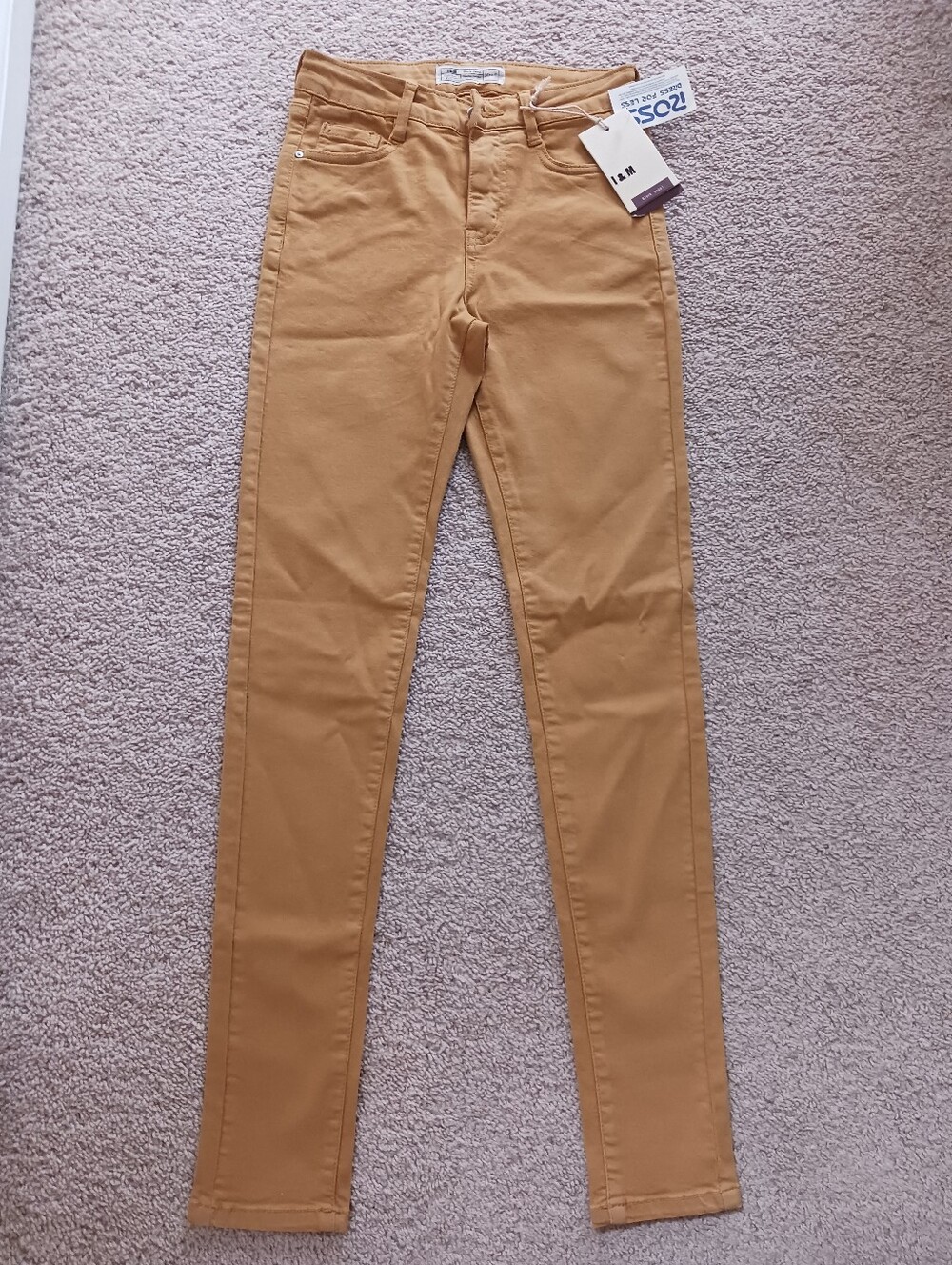 L & M Black Label New Mustard Skinny juniors Jeans size 0